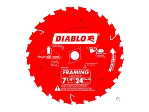 BLADE, CIRCULAR SAW, DIABLO FRED0724A, 7-1/4", 24T