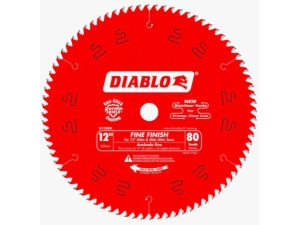 BLADE, MITER, TABLE, FINE 12" 80T, DIABLO FRED1280X