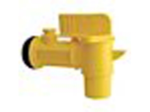 SPIGOT, PLASTIC, YELLOW, HOLE IN BARREL #PEDF200 1GUD4