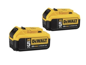 BATTERY, 20V MAX, 5.0AH XR LITHIUM, DCB205-2 (2/PK)