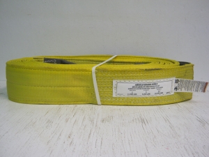 SLING, NYLON,TWO PLY,4"X25' #140229 THICK AND YELLOW