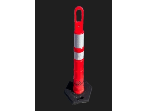DELINEATOR, CONE 42" WITH 16LB HEXAGON BASE, WITH LOGO