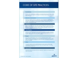WE CARE POSTER, 30"X45", SITE PRACTICES, ENGLISH
