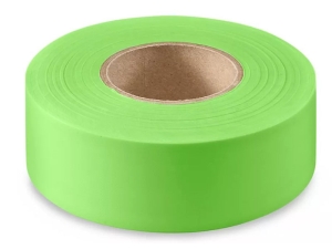 TAPE, FLAGGING, GREEN, 1-3/16"x300'