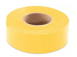 TAPE, FLAGGING, YELLOW, 1-3/16"x300'