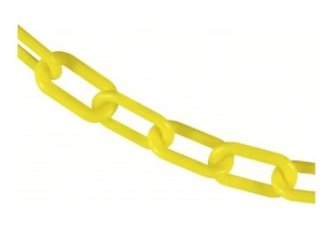 SAFETY PLASTIC CHAIN, YELLOW, 100' SPOOL