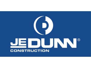 SIGN, JE DUNN, 4X8, METALIC BASE