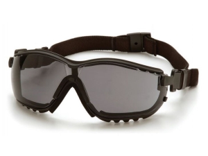 GLASSES, SAFETY, GRAY, ANTI-FOG, PYRAMEX GB1820ST, 12/BX